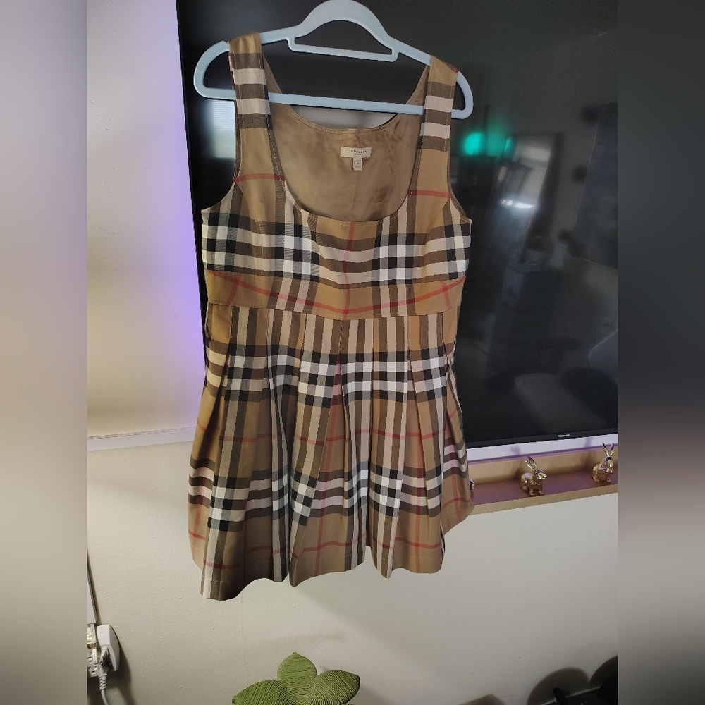 Burberry Nova Check Sleeveless Dress Short